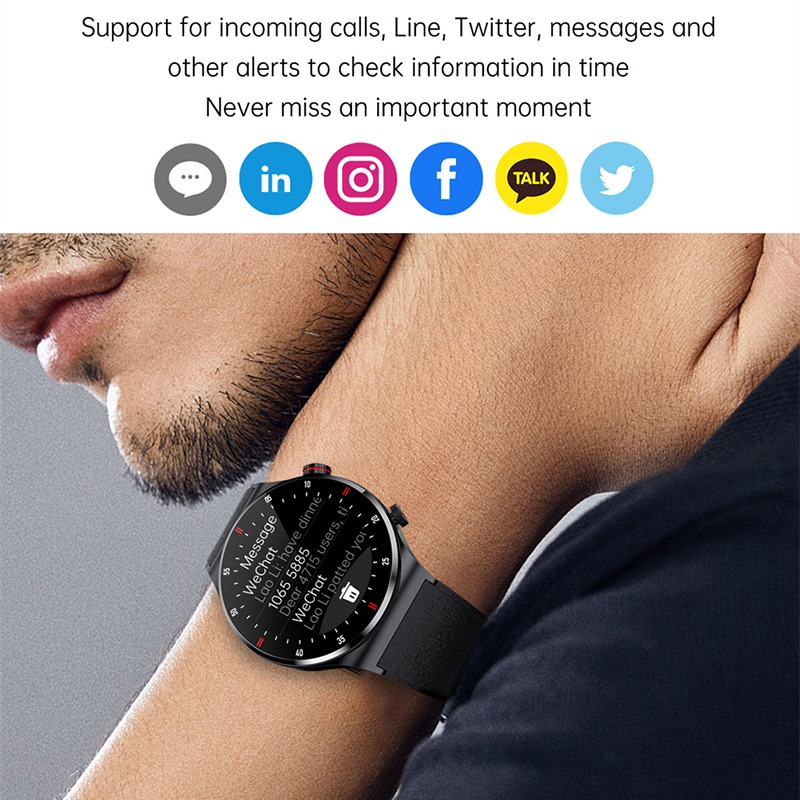 Hot Selling Intelligent Reloj QW33 Smart Watch 2023  Waterproof BT Wireless Fitness Tracker  Heart Rate Wristband