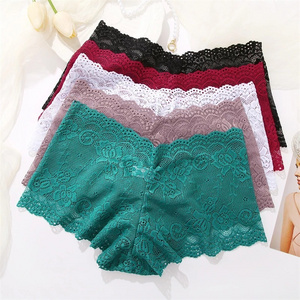 Wholesale Custom Design Female Briefs High Quality Breathable Women's sexy Lace Panties Ladies Underwear Thong