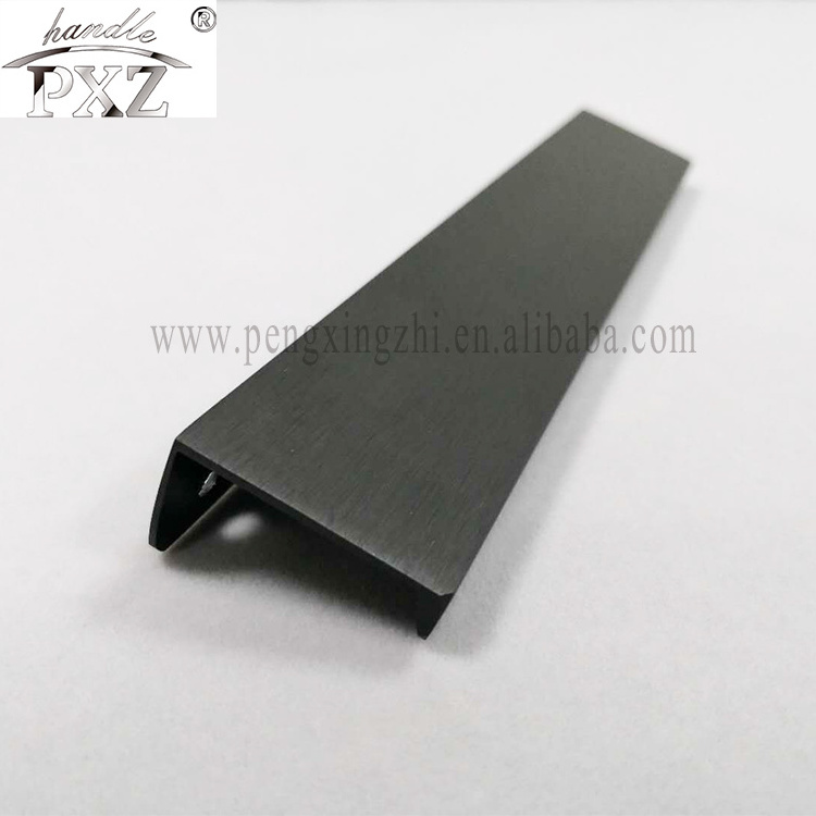 Cabinet extruded aluminum profile furniture concealed handles kitchen cabinet hidden handle