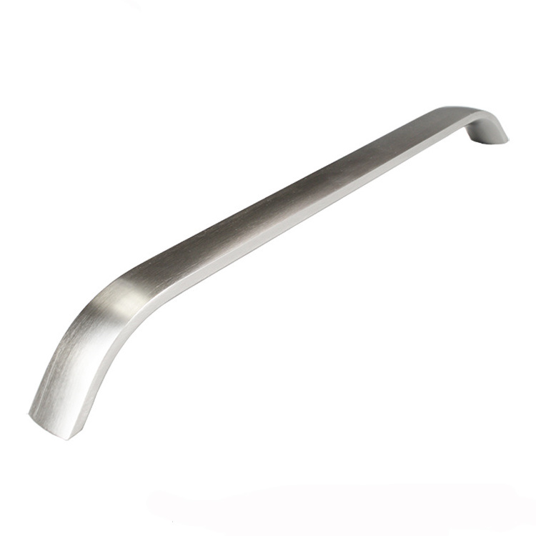 Brushed finish custom shape aluminum  retro freezer fridge arc handles wine refrigerator door handles