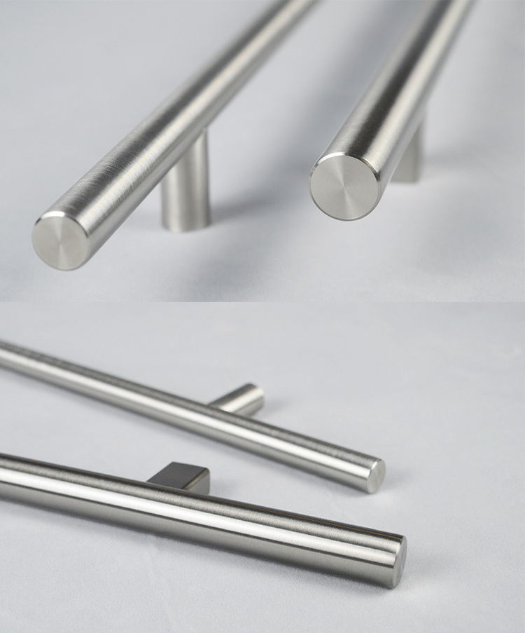 Hot sale stainless steel 201 304 hardware handle display fridge T bar  handles for kitchen cabinet