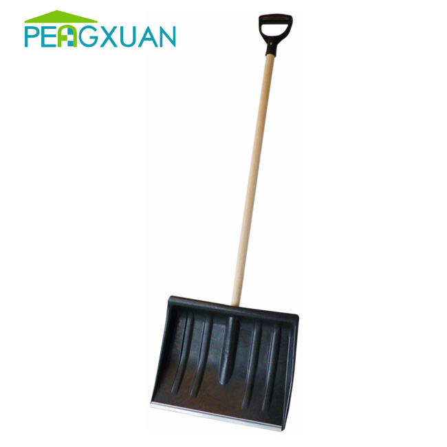 bulk snow shovels children's heated snow shovel cheap Plastic snow shovel with wooden handle