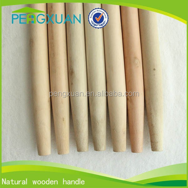 Factory Wholesale price round natural wooden tapered dowels for shovel rake