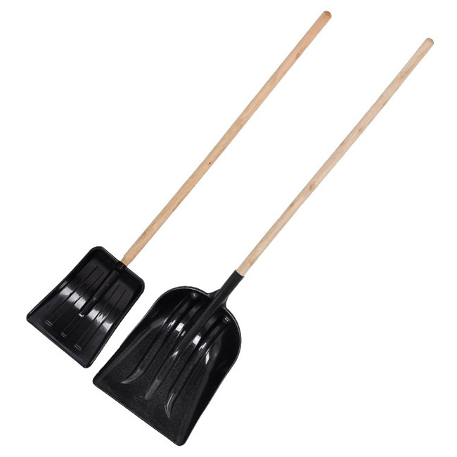 bulk snow shovels children's heated snow shovel cheap Plastic snow shovel with wooden handle