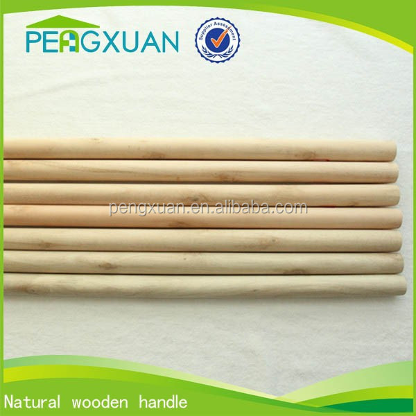 Factory Wholesale price round natural wooden tapered dowels for shovel rake