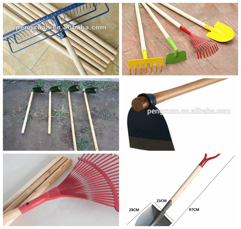 agriculture tools wooden pickaxe handle for hoe shovel wooden handle wooden stick