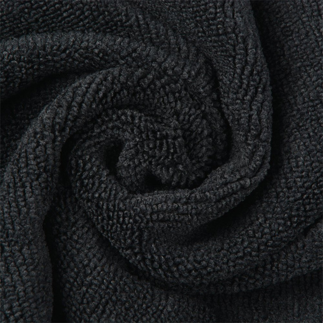 Wholesale microfiber small towel salon hair bleach proof microfiber towel toalla micro fibra drying microfiber black towel