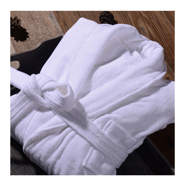 Wholesale market luxury spa robe white bathrobe cotton Hilton Westin hotel Bathrobe