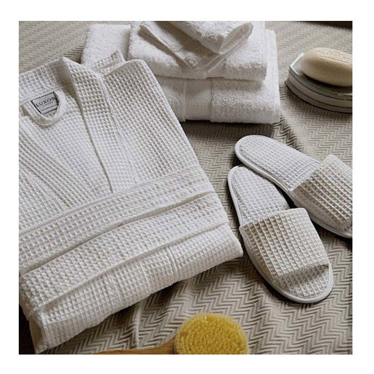 Customized linen waffle robe dressing gown wholesale kimono robes traditional personalized linen robe kimono