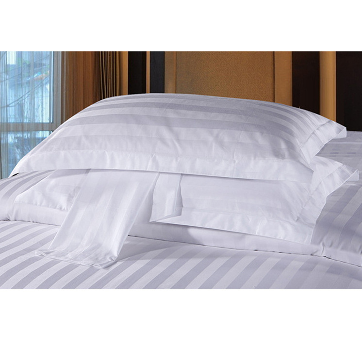 Sublimation blanks pillow cases 300T 100% cotton pillow case linen hotel satin pillow case with logo