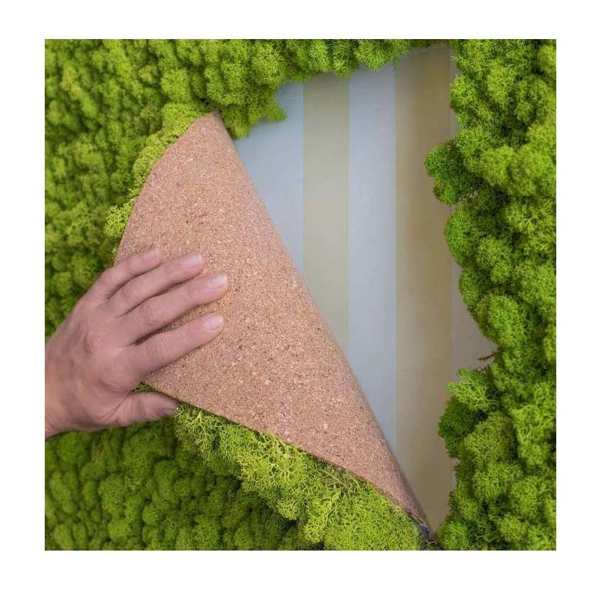 Yunnan factory wall green moss wall art panels preserved forest moss decorative preserved artificial moss wall panel