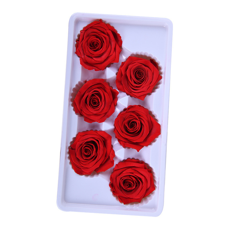 Factory supply Wholesale flores secas flores preservadas caja cabeza de rosa eterna mew technology preserved roses