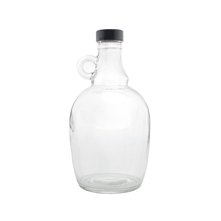 Large 1 Liter 1 Gallon 128oz Water Jar Glass Juice Beverage Dispenser Bottle Beer With Swing Top