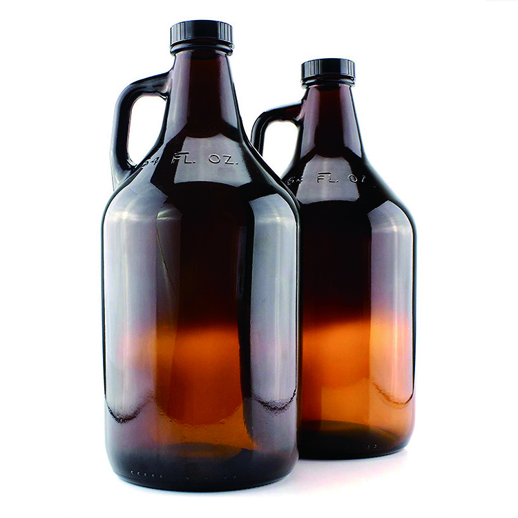 32 oz Water Kombucha Amber Glass Wine Beer Growler 64 oz Half Gallon Jugs Bottles