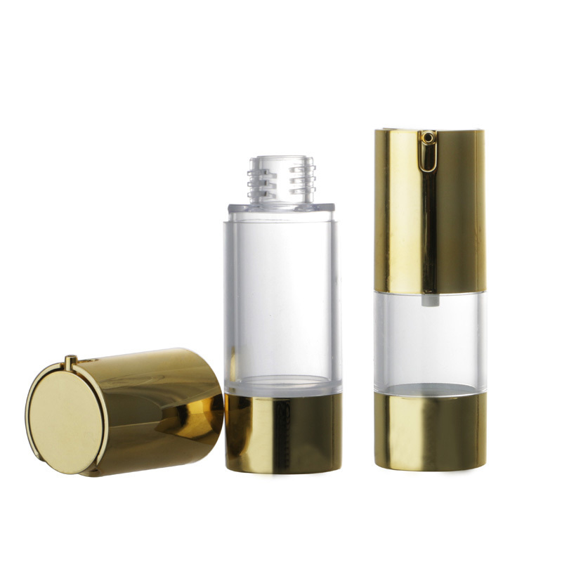 U-Shaped Vacuum High-Grade Lotion Essence Liquid Foundation Bottle Subpackage Gold Plated 15Ml 30Ml 50Ml