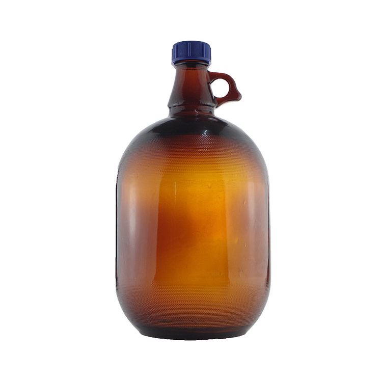 Large 1 Liter 1 Gallon 128oz Water Jar Glass Juice Beverage Dispenser Bottle Beer With Swing Top