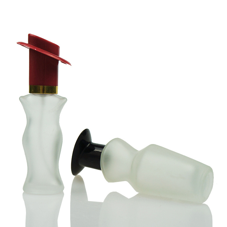 Best Selling Glass Cosmetic Packaging 10ml Woman Body Shape Perfume Bottle with Hat Cap