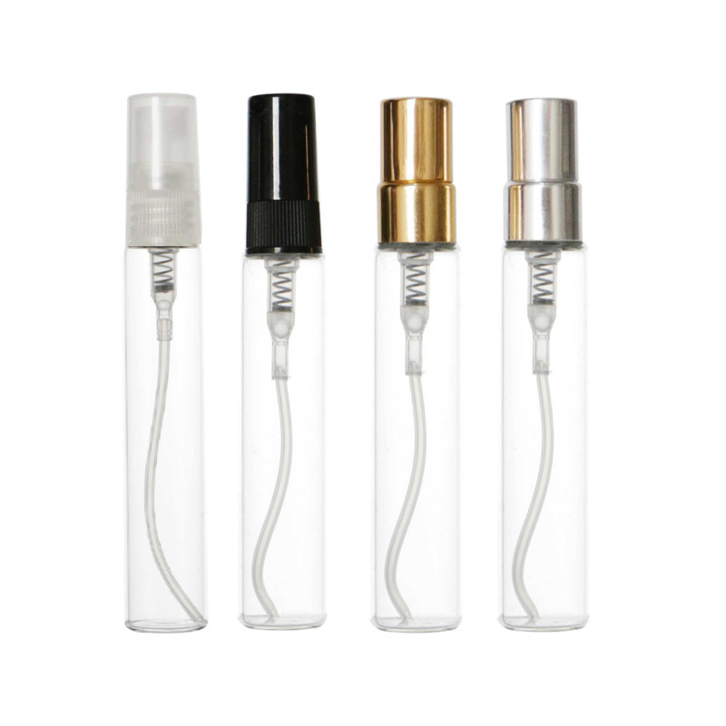 Spot Press Spray Bottle 10Ml Transparent Tube Pulling Bottle Portable Perfume Spray Vial