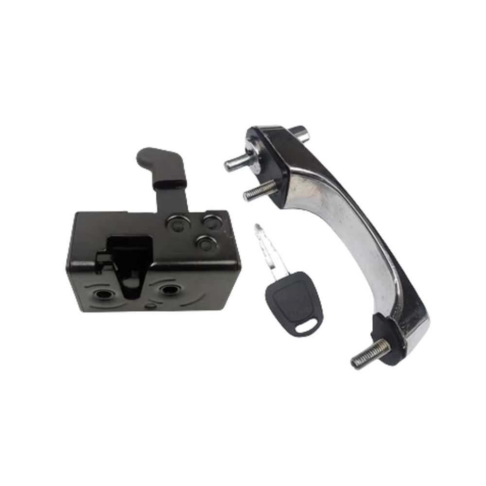 Outside handle door lock assembly of excavator loader bulldozer cab lock block