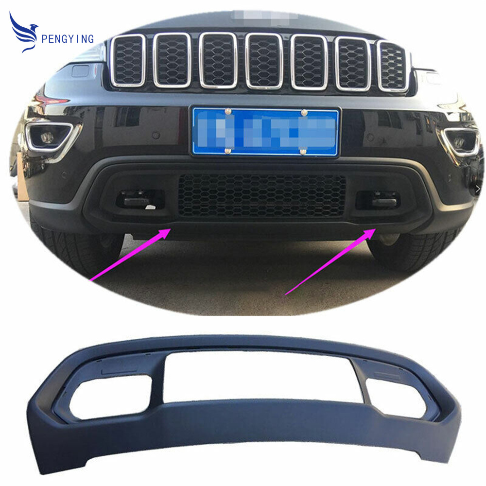 For Jeep Grand Cherokee 2017-2018-2020 Black Front Bumper Lip Protection Guard