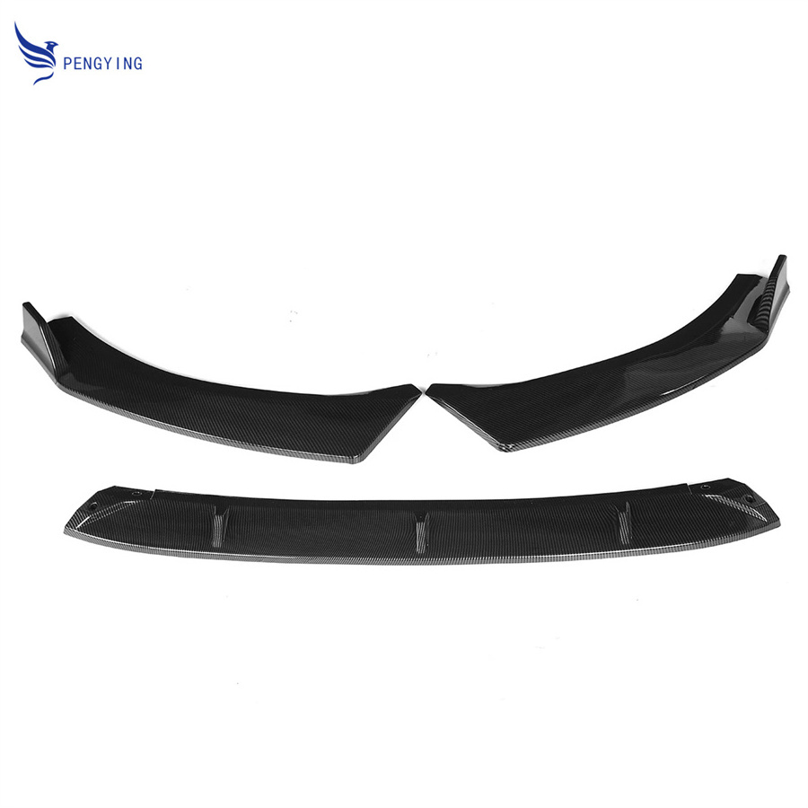 New 3x Car Front Bumper Splitter Lip Body Kit Spoiler Deflector Lips Diffuser Lip Guard Cover For Kia K5 Optima EX LX 2020 2021