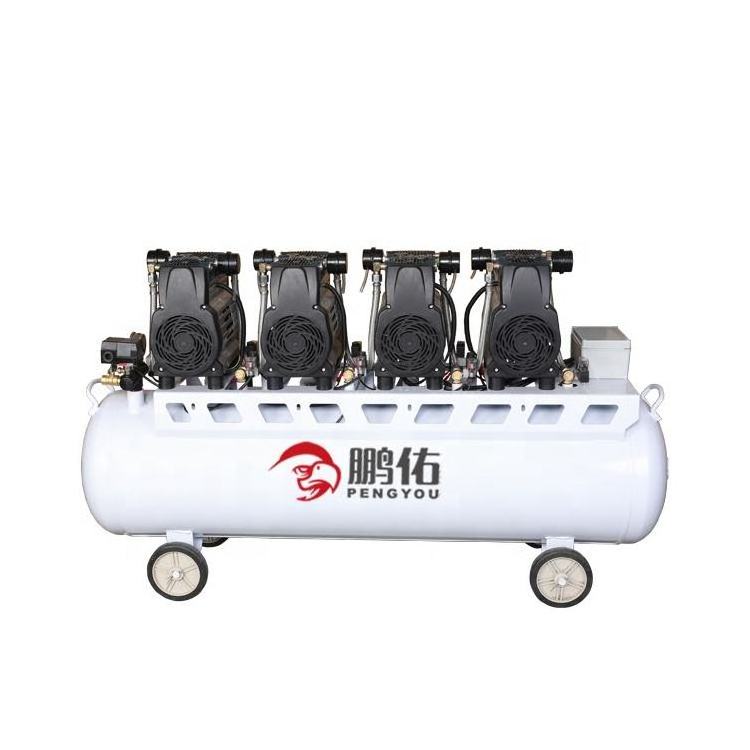 Wholesale Ac Brushless Multi Head Industrial Oilless Air Compressor For Jackhammer Spray Painting