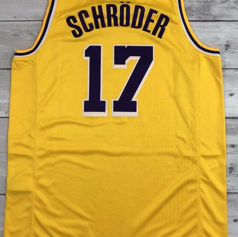 Dennis Schroder Yellow Best Quality Basketball Jersey