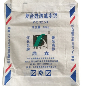 PP woven empty cement bag 20kg 25kg 30kg 40kg 50kg cement bag price Block Bottom Valve paper cement Bag