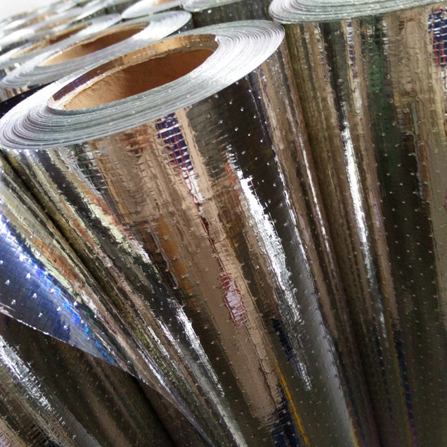 perforated foil radiant barrier reinforced alu foil faced woven fabric alu foil insulation