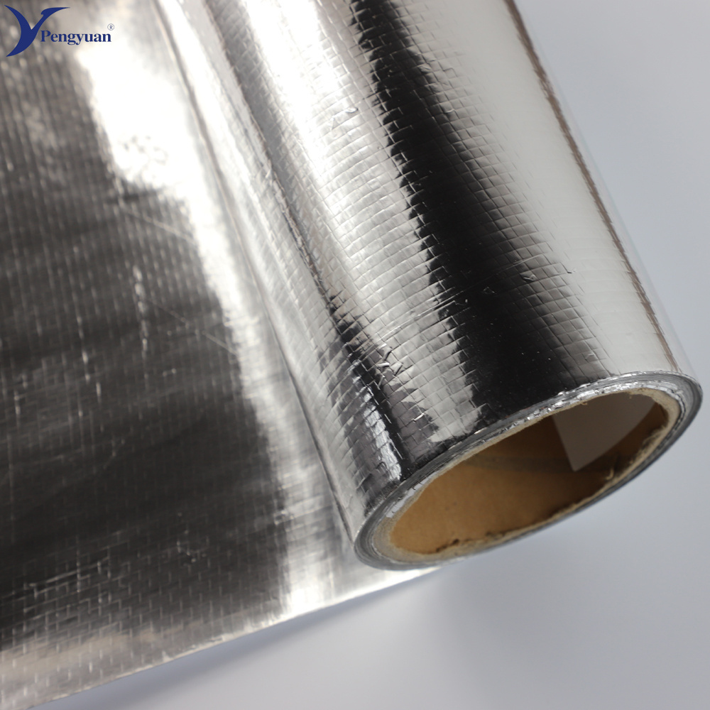 8' x 1000'Aluminum foil reflective anti glare woven cloth thermal insulation fabric