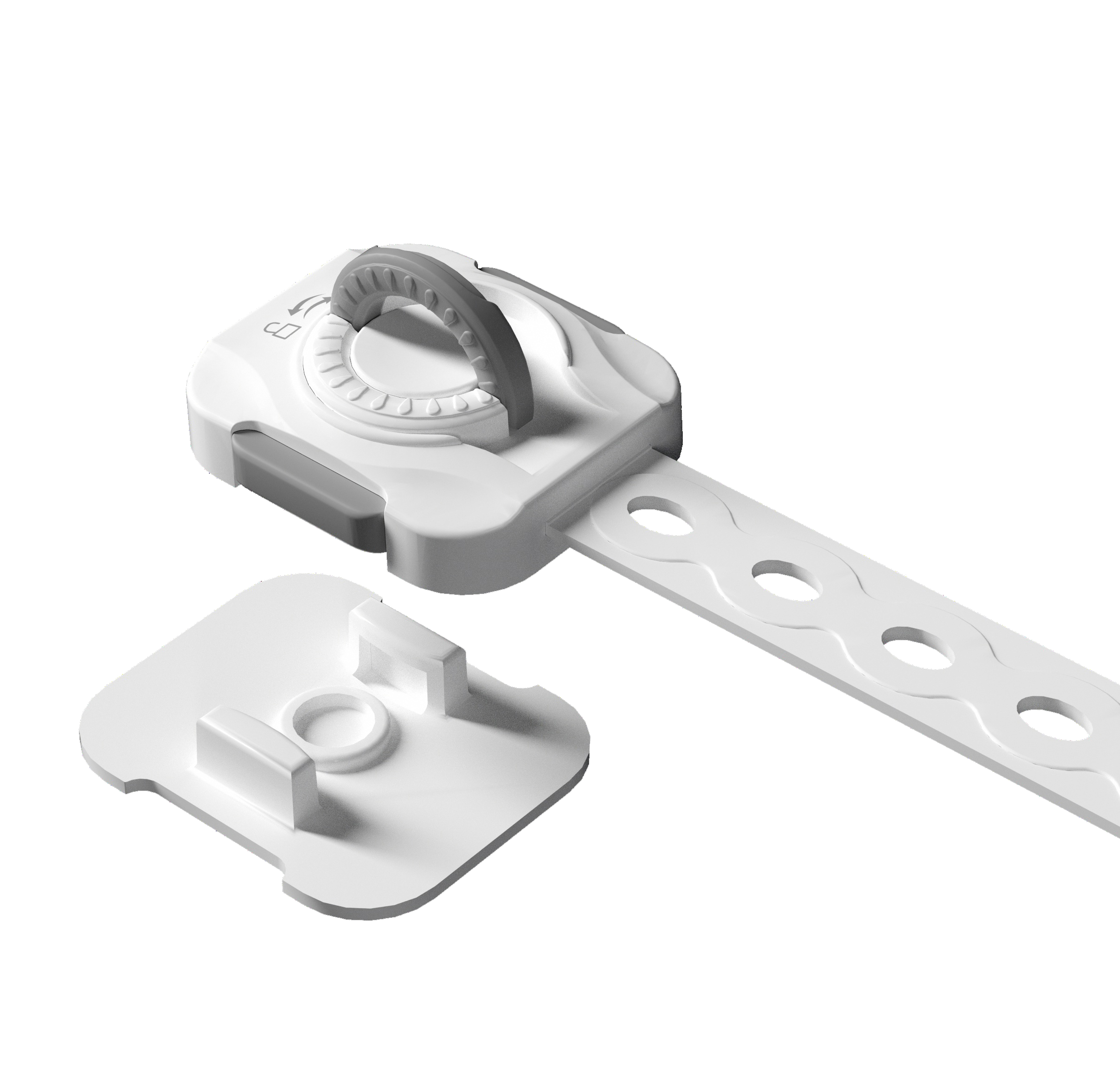 Child Safety Strap Locks for Fridge, Cabinets, Drawers, Dishwasher, Toilet, Strong Adhesive No Drilling