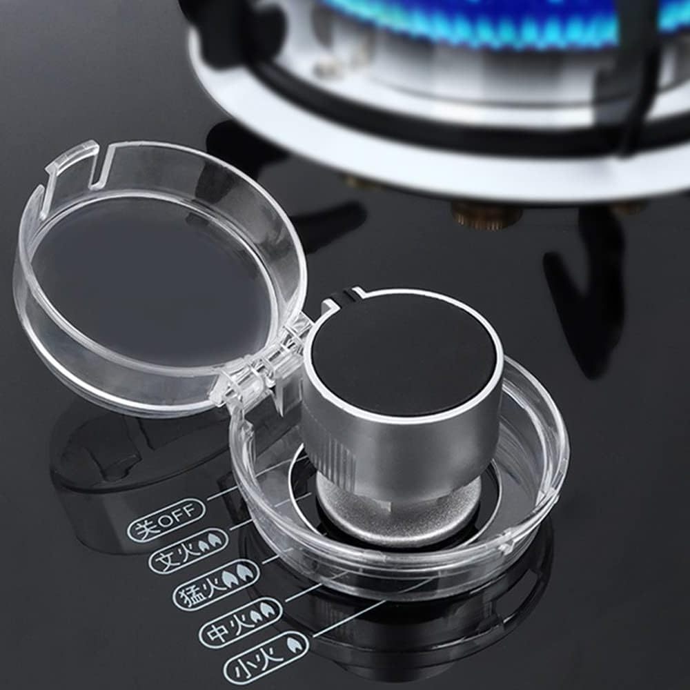 Clear Stove Knob Covers (5 Pack) Child Safety Guards Durable Design   Baby Proof /