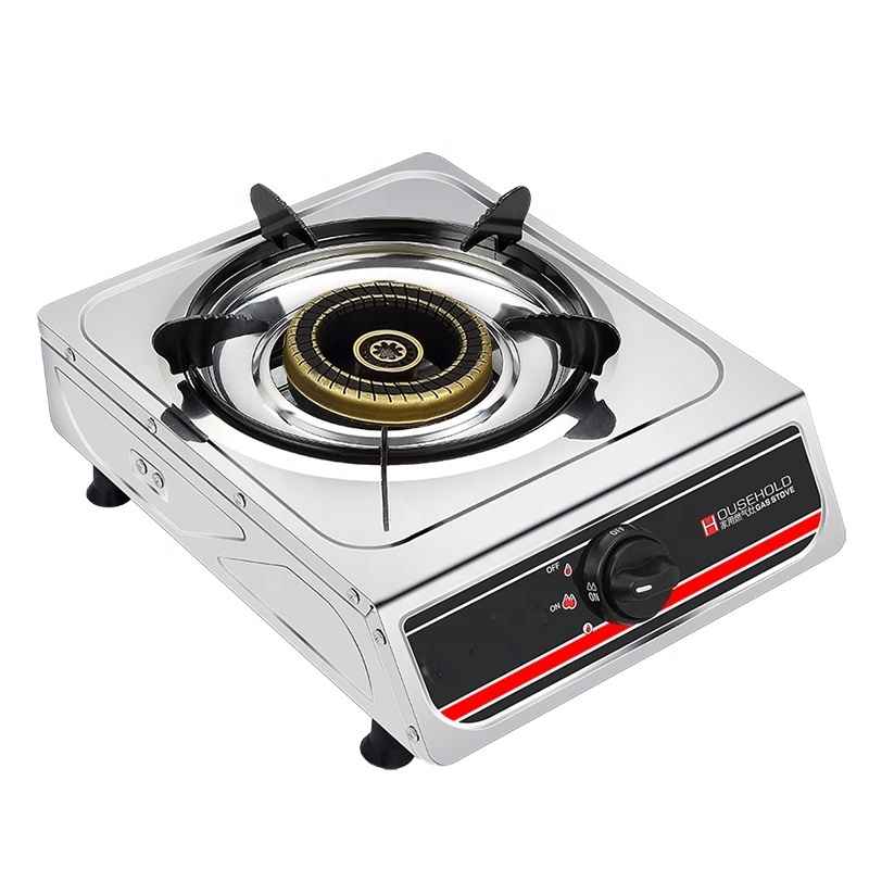 Outdoor mini fashion popular hot stainless steel dining table camping single large burner portable gas stove cooker