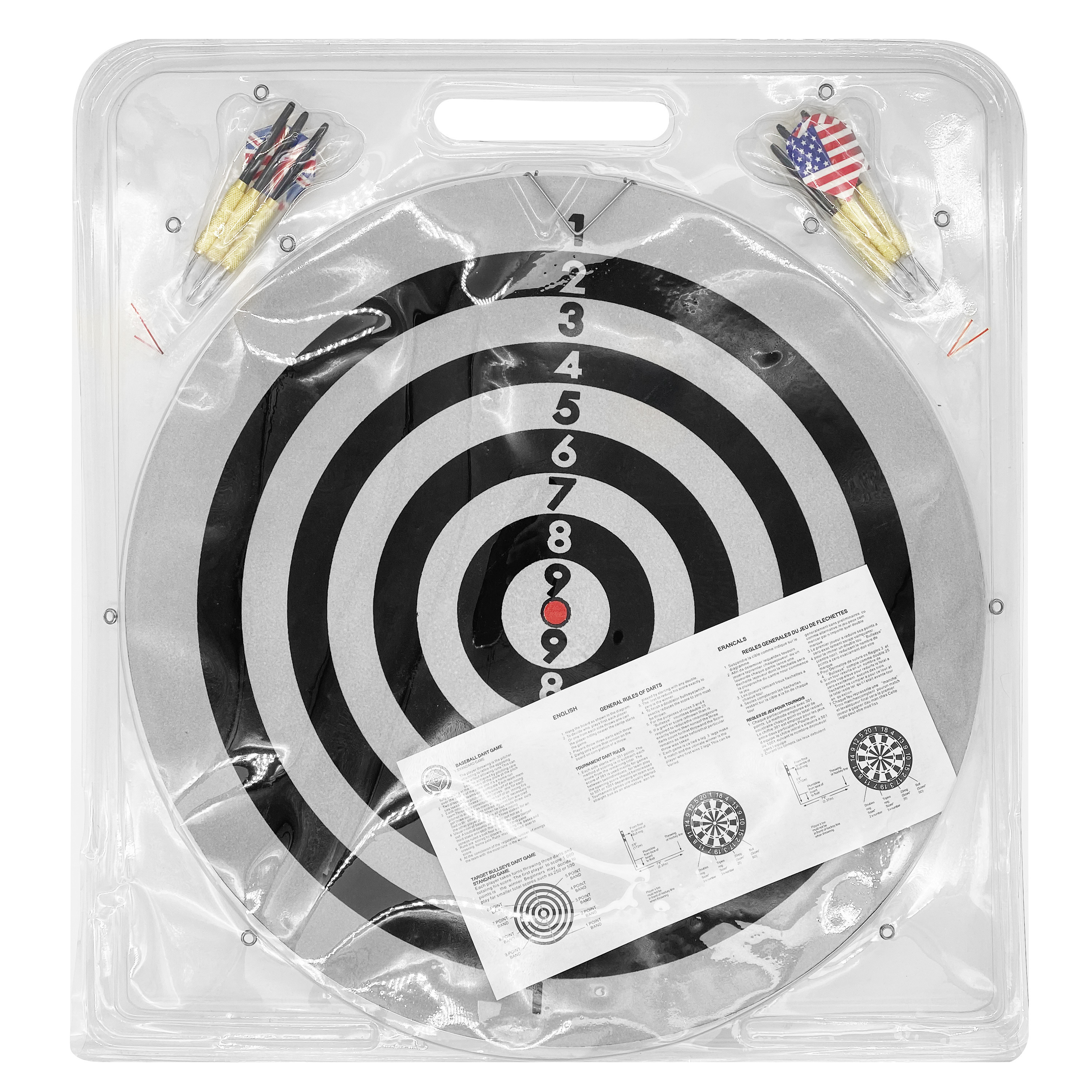 China supplier high quality indoor game dart board custom dartboard professional 18 inch flocked dartboard