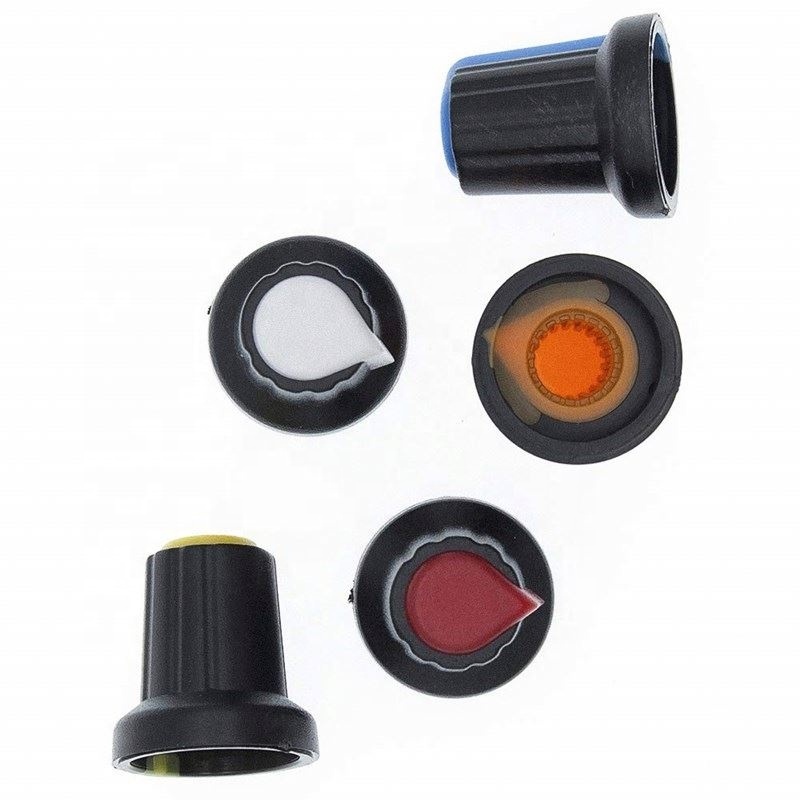 WH148 Potentiometer Knob Cover 15X17mm 6mm Shaft Hole AG2 China Wholesale Control Knob Audio Volume Plastic Work Discharge Knobs