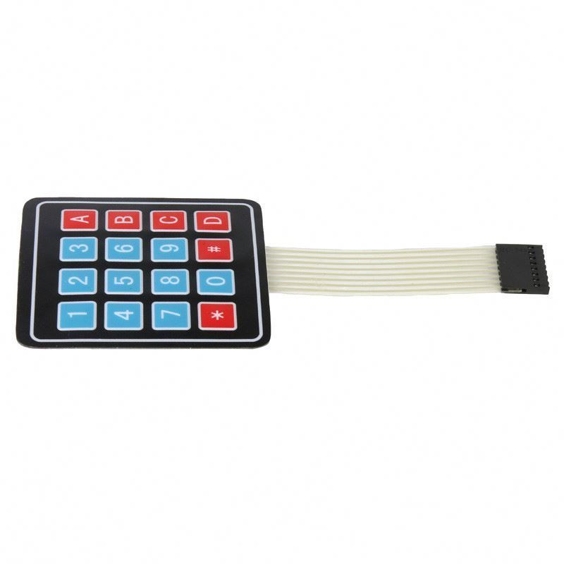 New Wholesale 4x4 Matrix Array 16 keys Membrane Key Switch Keypad Keyboard Control Panel for ardui AVR PIC ARM DIY