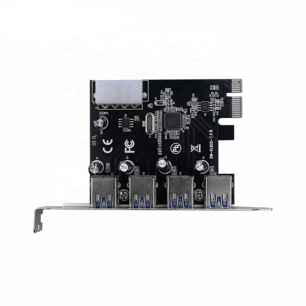 4-port USB 3.0 PCI-e Expansion Card PCI express PCIe USB 3.0 hub adapter 4-port USB 3 0 PCI e PCIe express 1x