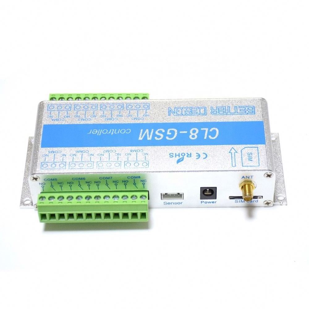 8 Channel Relay CL8-GSM SMS GSM APP remote Controller wireless ON/OFF Switch for gate door opener operator