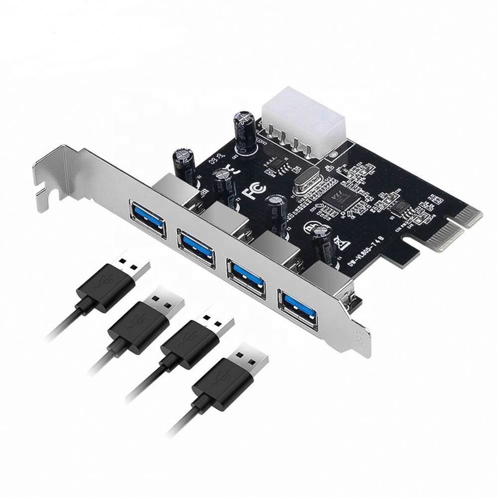 4-port USB 3.0 PCI-e Expansion Card PCI express PCIe USB 3.0 hub adapter 4-port USB 3 0 PCI e PCIe express 1x