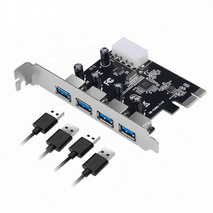 4-port USB 3.0 PCI-e Expansion Card PCI express PCIe USB 3.0 hub adapter 4-port USB 3 0 PCI e PCIe express 1x