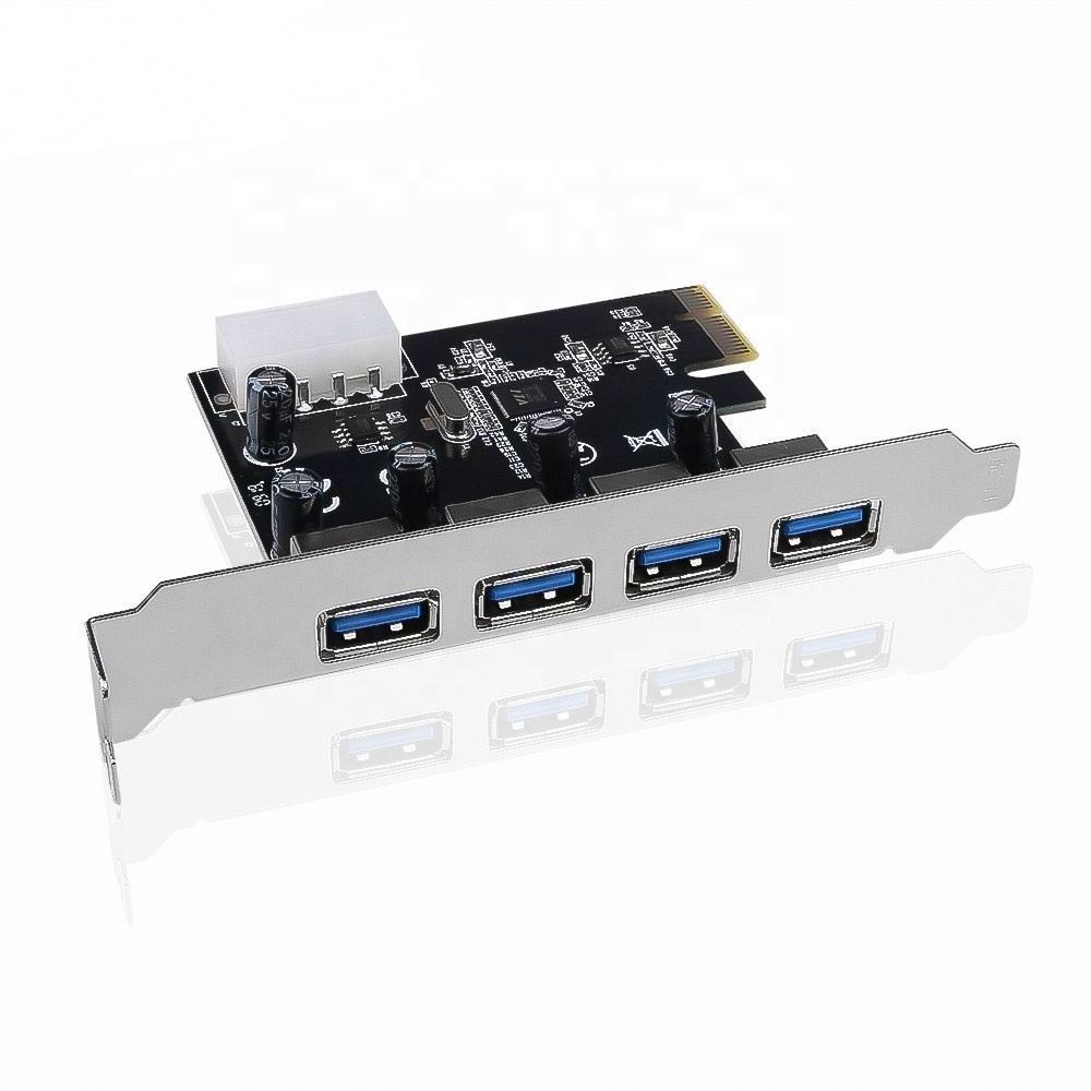 4-port USB 3.0 PCI-e Expansion Card PCI express PCIe USB 3.0 hub adapter 4-port USB 3 0 PCI e PCIe express 1x