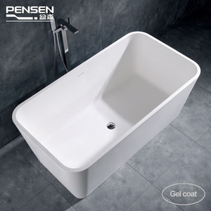 PENSEN Supplier best acrylic bathtub price india acrylic sheet for bathtub artificial stone bathtub