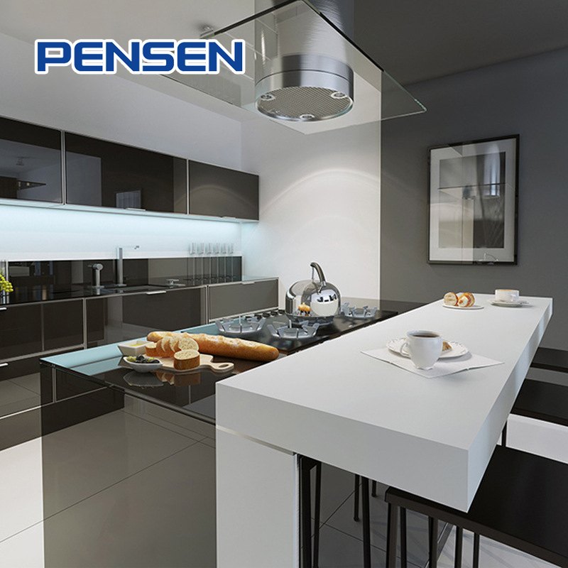 Pensen solid surface acrylic solid surface benchtop kitchen island counter benchtop in artificial stone countertop