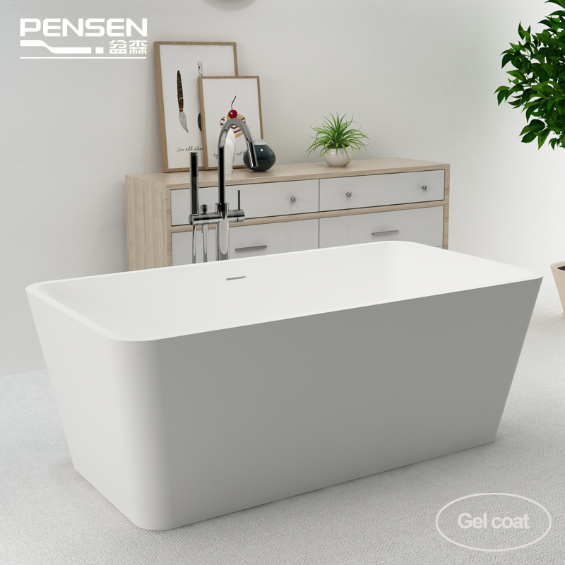 PENSEN Supplier best acrylic bathtub price india acrylic sheet for bathtub artificial stone bathtub