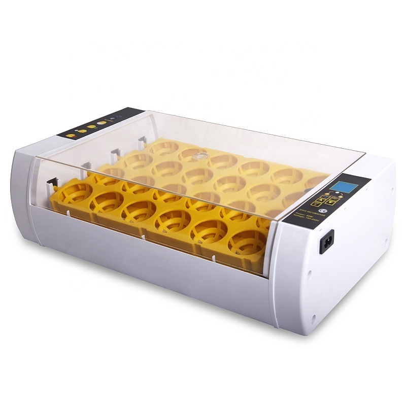 24 Eggs Incubator with Automatic Turning for Hatching Eggs LED Temperature Screen Egg Candle Automatic Water Addition for Hatchi