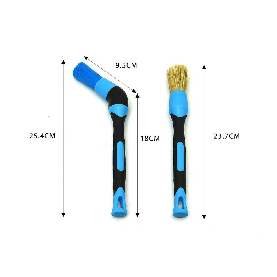 Wholesale New Car Beauty Brush Air Conditioning Outlet Gap Brush Removable Straight Head Elbow Detail Brush