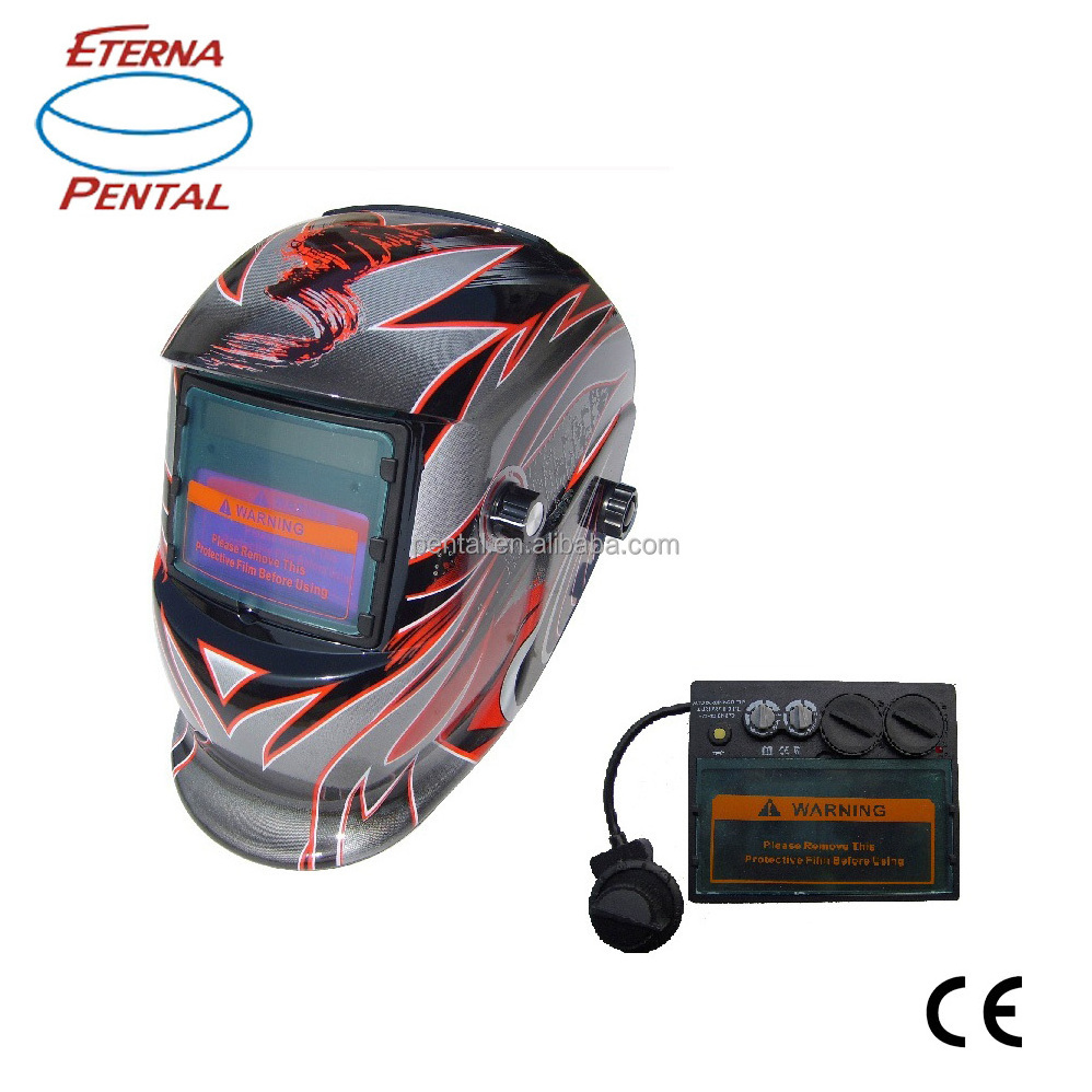 Fully auto darkening solar cells welding helmet