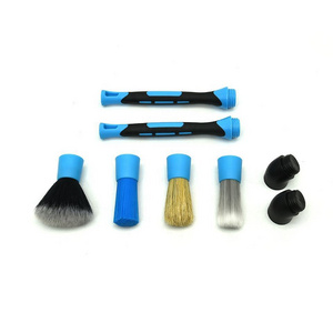 Wholesale New Car Beauty Brush Air Conditioning Outlet Gap Brush Removable Straight Head Elbow Detail Brush