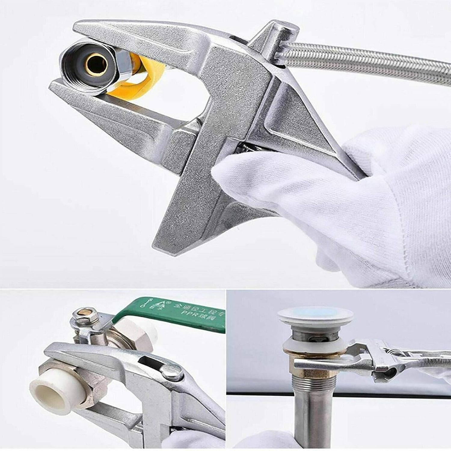 2024 Factory Various Sizes Professional Alloy Small Lightweight Extra Wide Adjustable Spanner Short Handle Adjustable Wrench