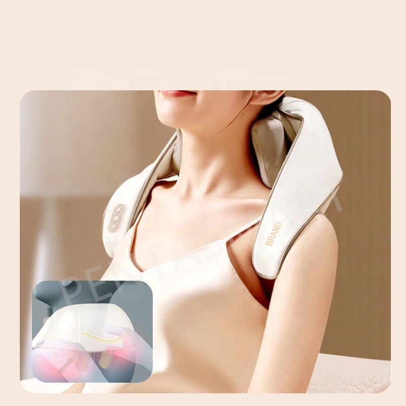 Best Seller Portable Neck Body Massager Heated 6D Kneading Design Intelligent Electric Wireless Neck Massager